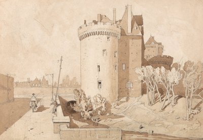 Castle at Alencon by John Sell Cotman